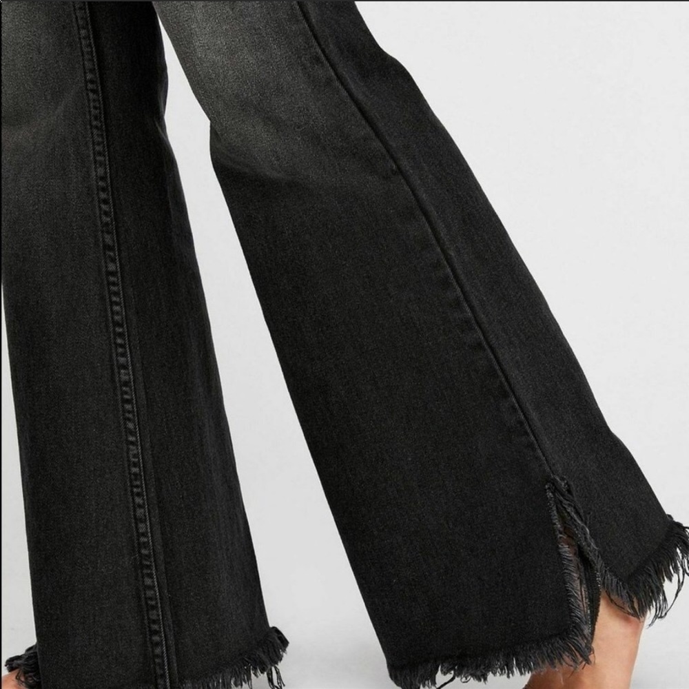 Free People Black Flare Jeans - Picture 2 of 4